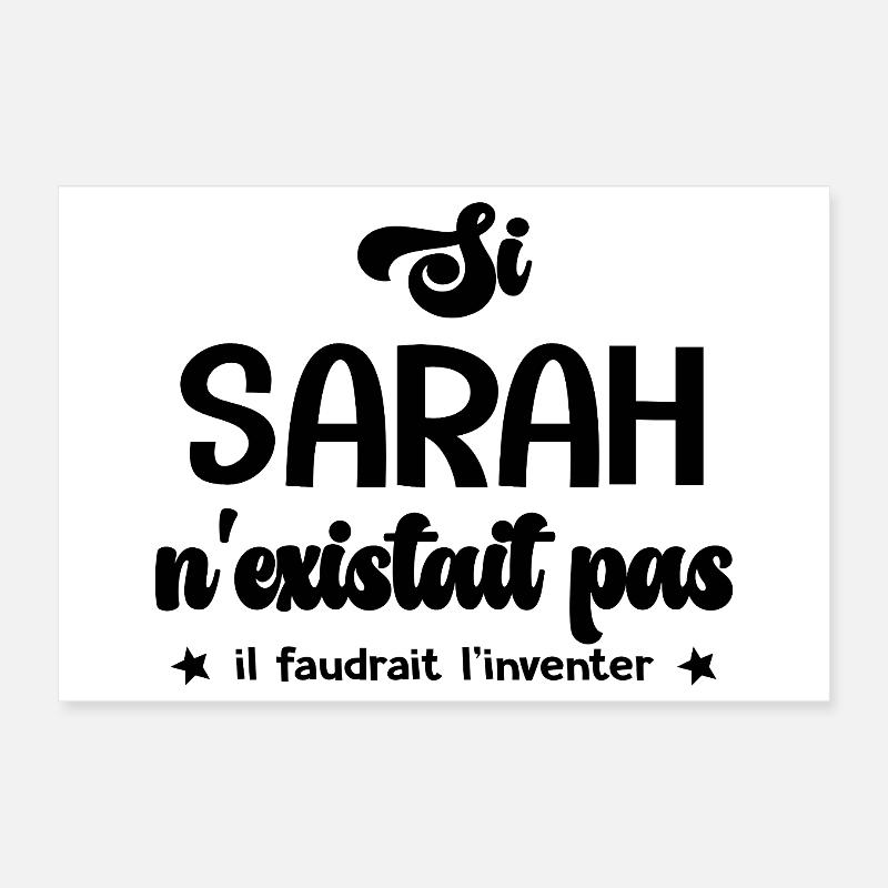Sarah personalisiertes Geschenk Sarah Poster 30x20 cm