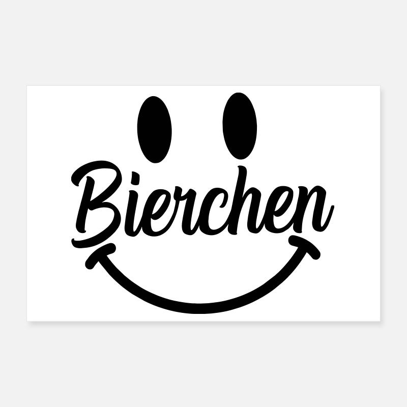 Smile Beer Poster 12" x 8" (30x20 cm)