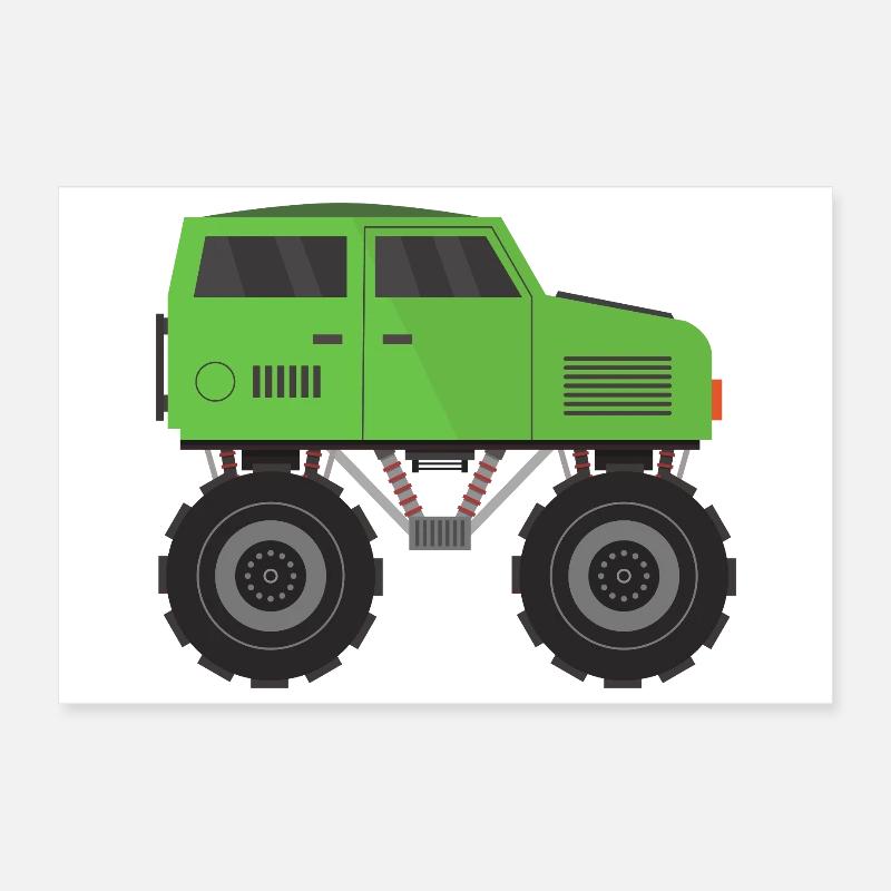 Camion monstre Poster 30 x 20 cm