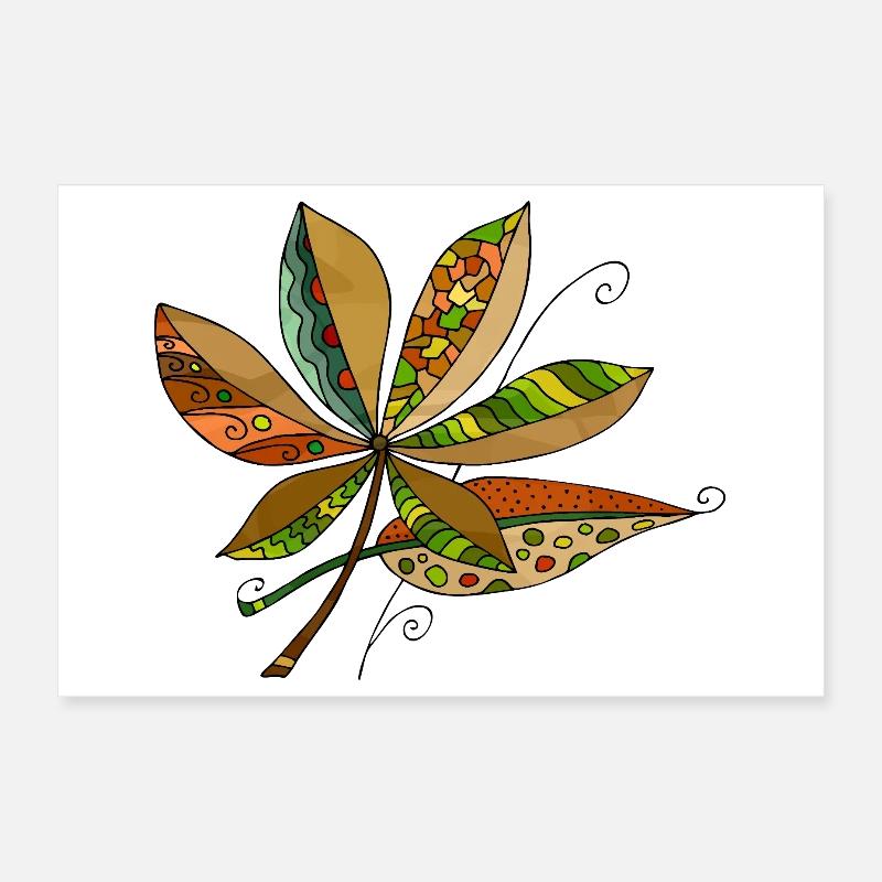 foglie Poster 30x20 cm