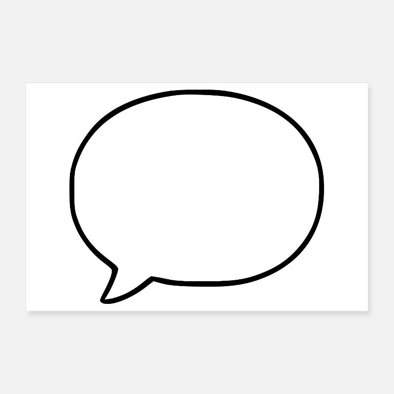 Personalize your own speech bubble comic Poster 12" x 8" (30x20 cm)