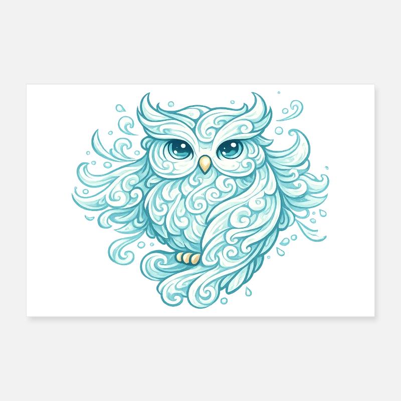 Lufteule – Tier aus Wind Poster 30x20 cm