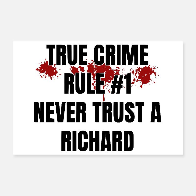 Richard des crimes réels Poster 30 x 20 cm