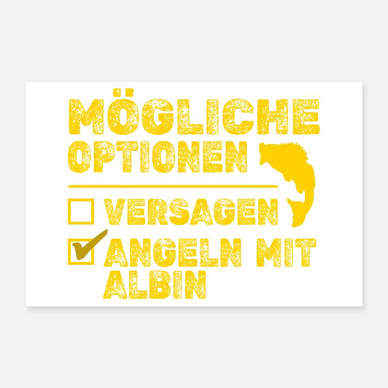Fisch Albin Poster 30x20 cm