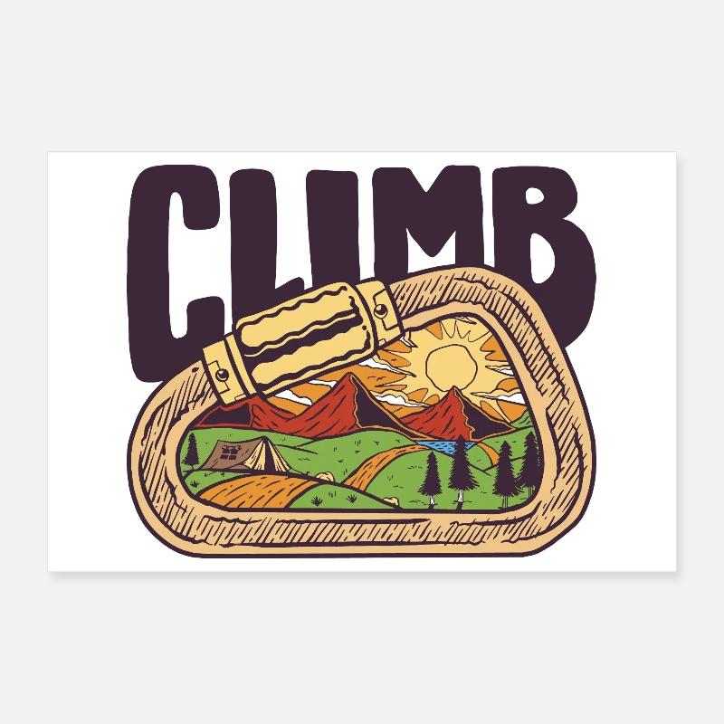 Escalade et montagne Poster 30 x 20 cm