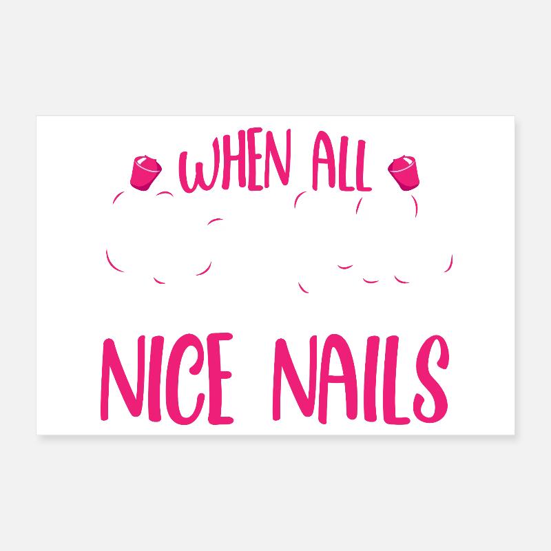 Nageldesigner Nageldesignerin Kosmetik Nagelstudio Poster 30x20 cm