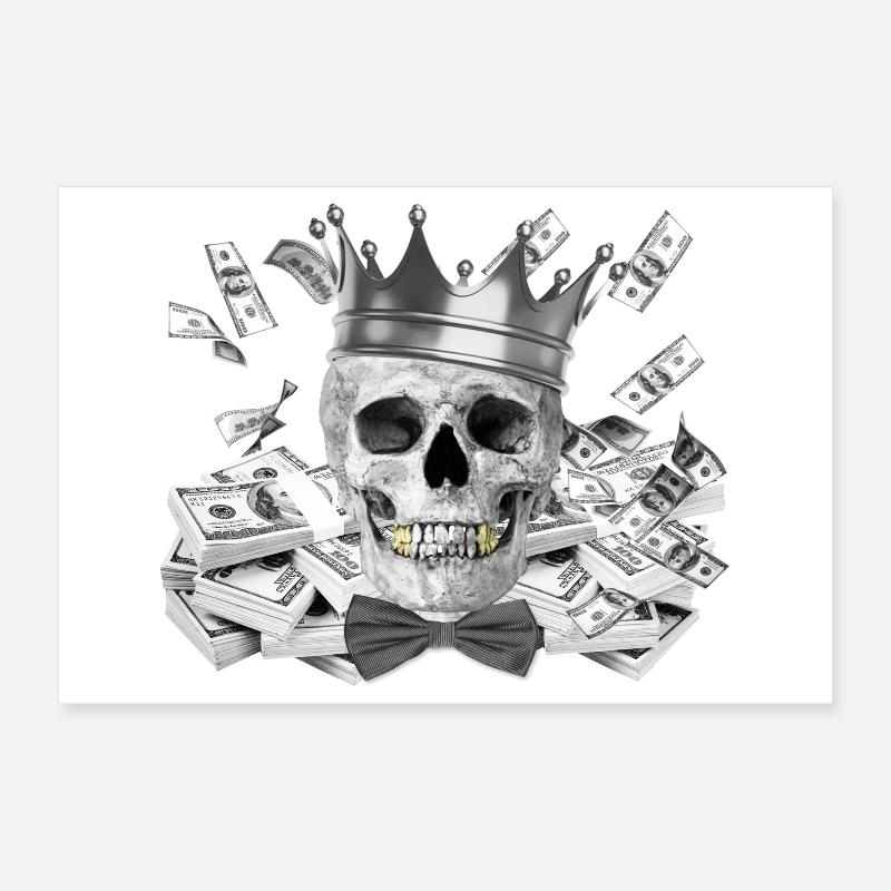 Tete de mort Poster 30 x 20 cm