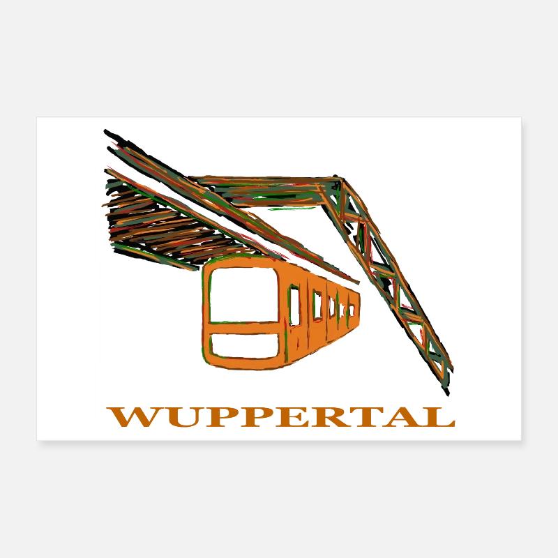 overhead railway Poster 12" x 8" (30x20 cm)