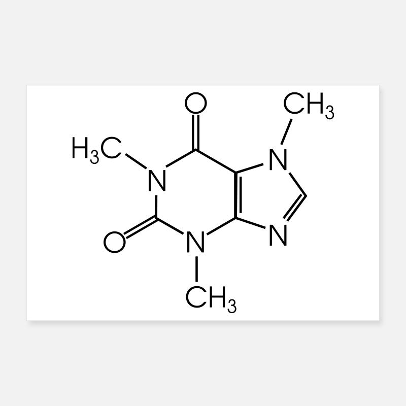 Koffein Poster 30x20 cm