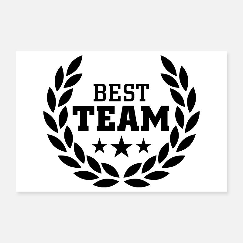 Best Team Poster 30x20 cm