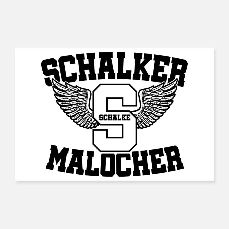 Farbe änderbar | Schalker Malocher Poster 30x20 cm