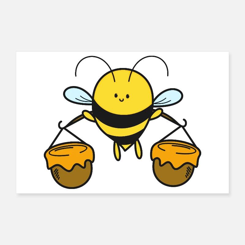 Biene Bienen Poster 30x20 cm