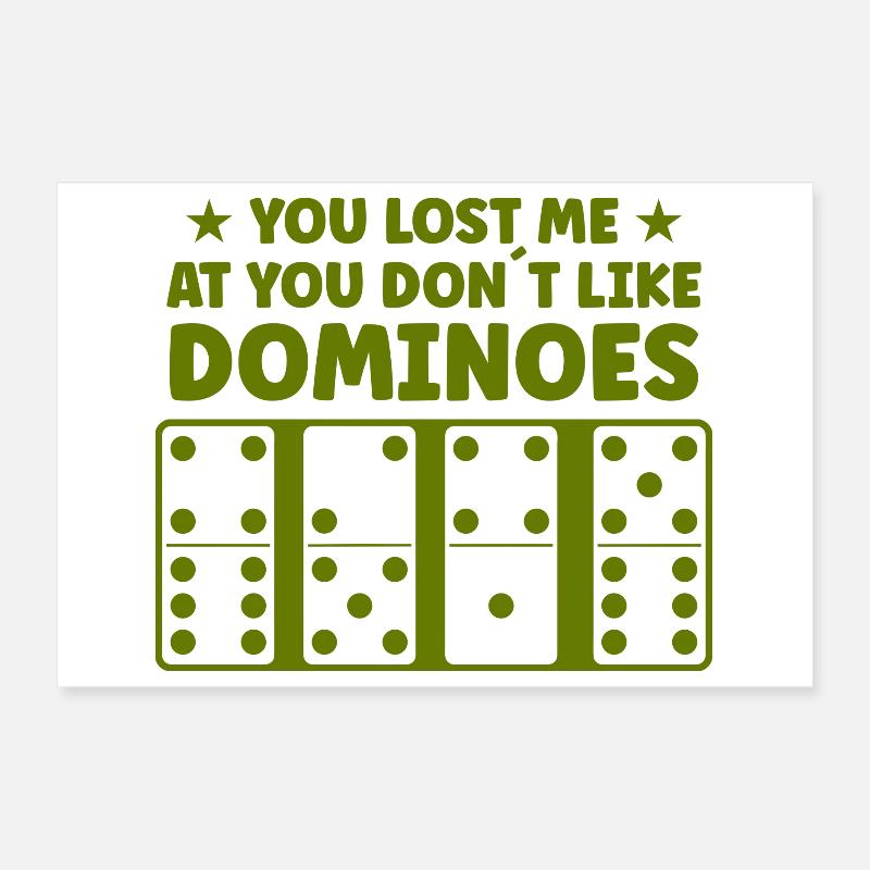 Conception de domino Poster 30 x 20 cm