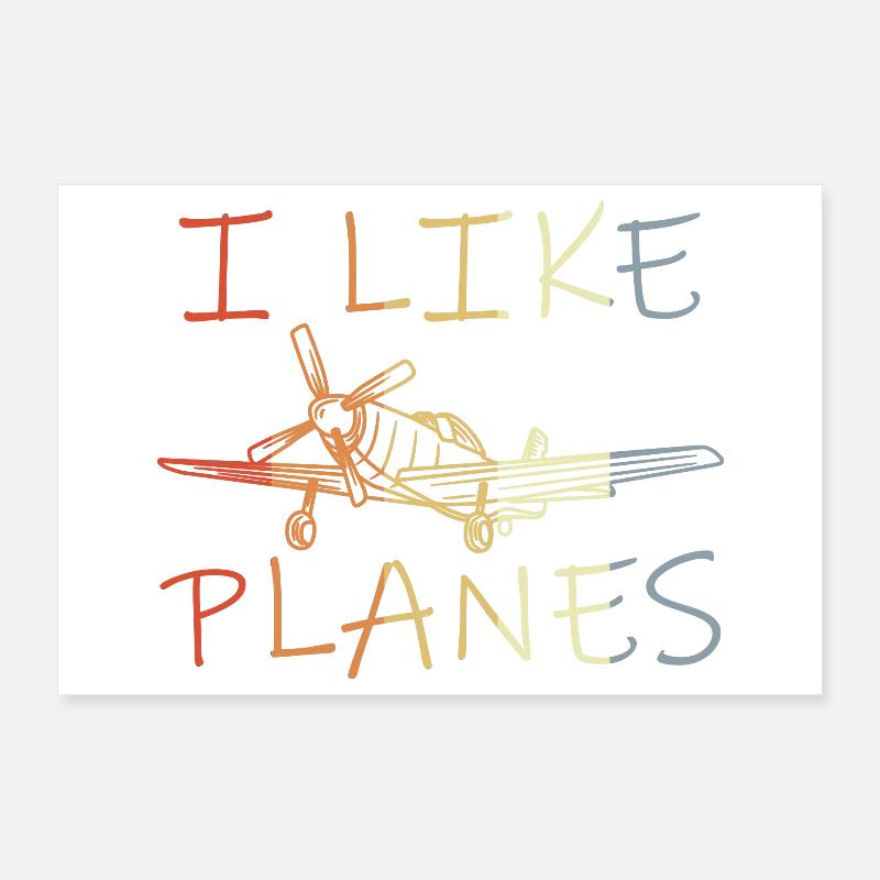 Plane Spotter Poster 12" x 8" (30x20 cm)