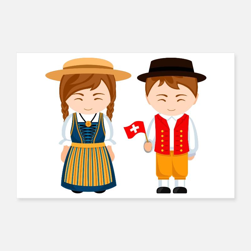 Schweiz, ich bin Schweizer, kleiner Schweizer Poster 30x20 cm