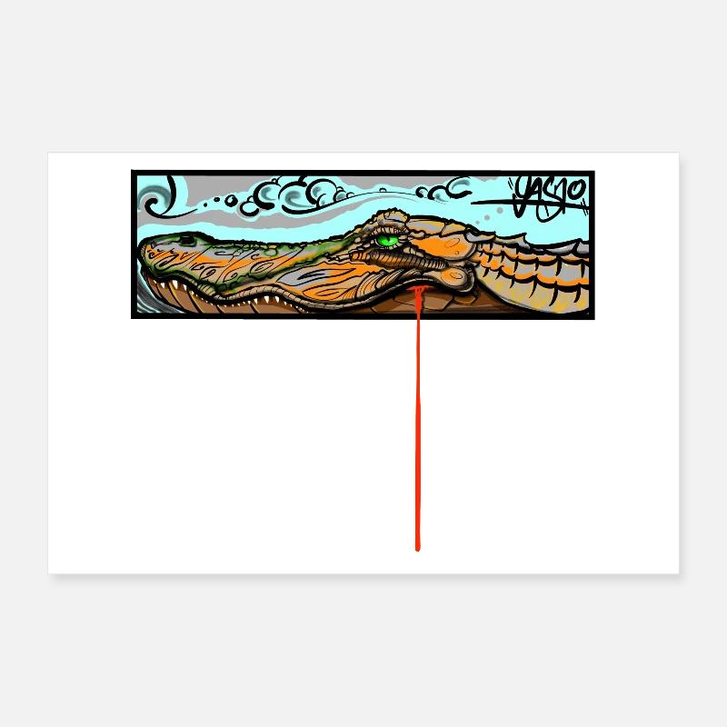 krokodille Poster 30x20 cm