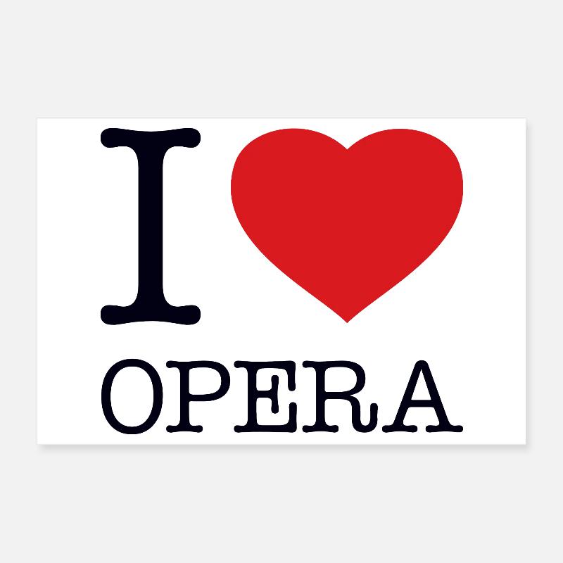 J’ADORE L’OPÉRA Poster 30 x 20 cm