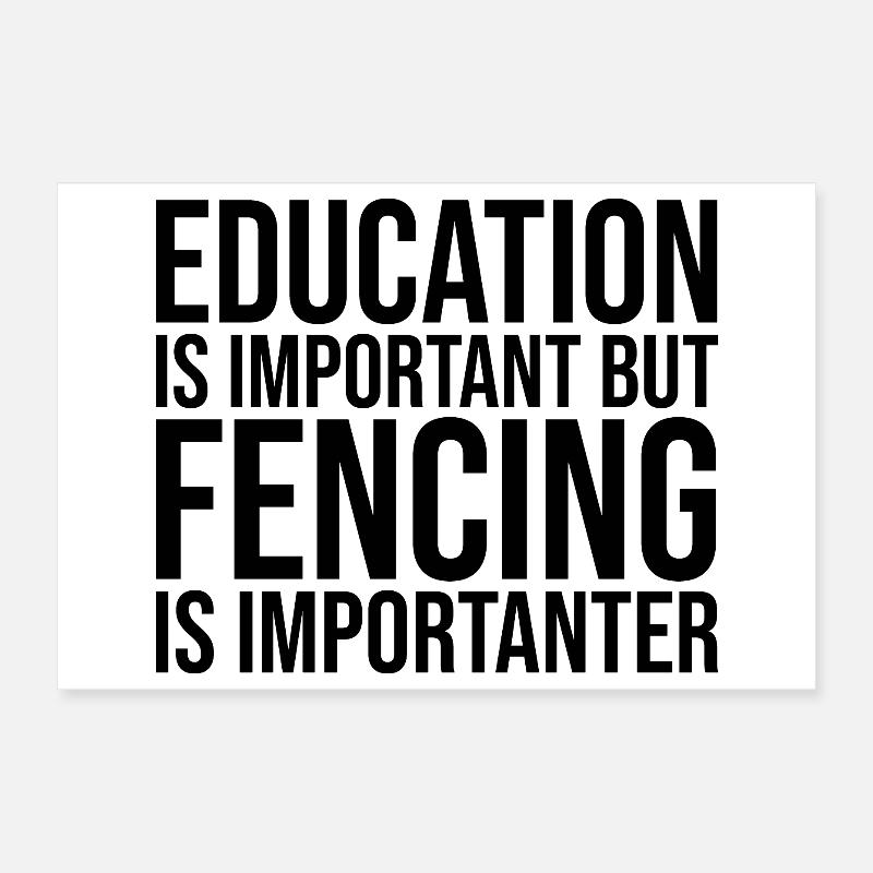 Fechten Poster 30x20 cm