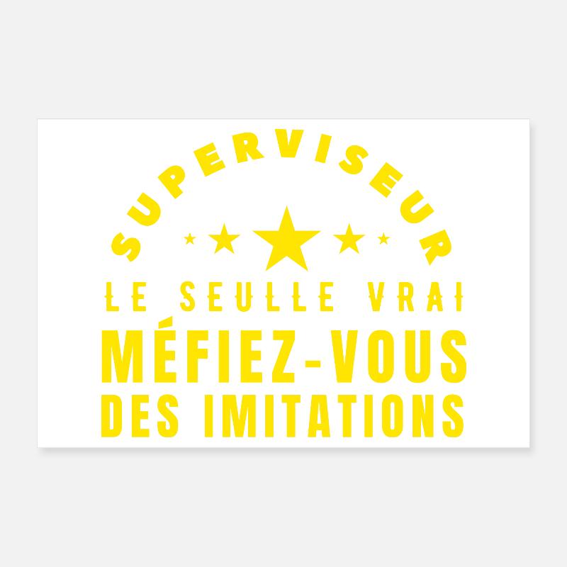 Die echte Aufseher-Geschenkidee Poster 30x20 cm