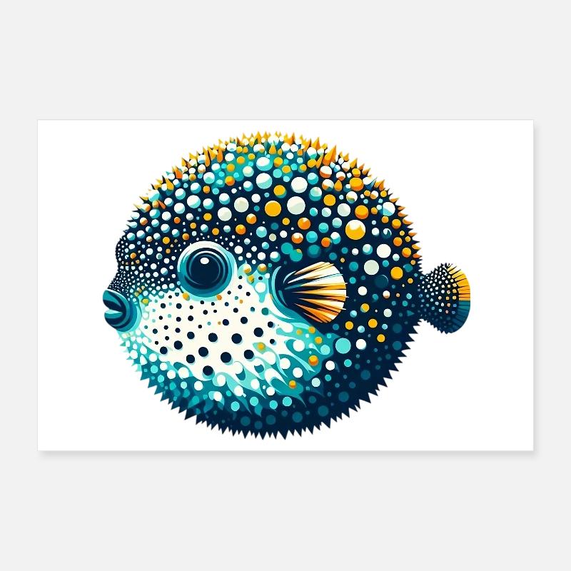 Kugelfisch Poster 30x20 cm