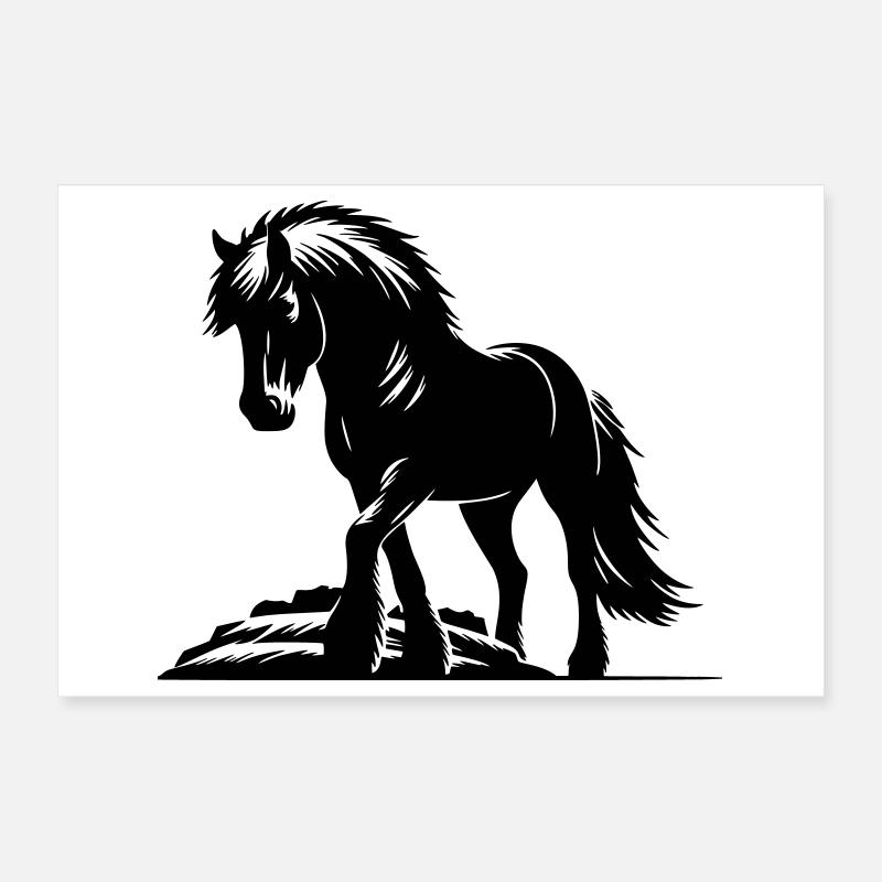 Pferd Isländer Islandpferd Islandpony Poster 30x20 cm