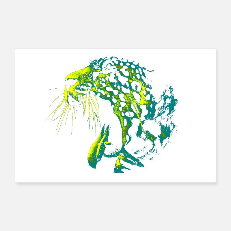 Panthère Stylée Poster 30 x 20 cm
