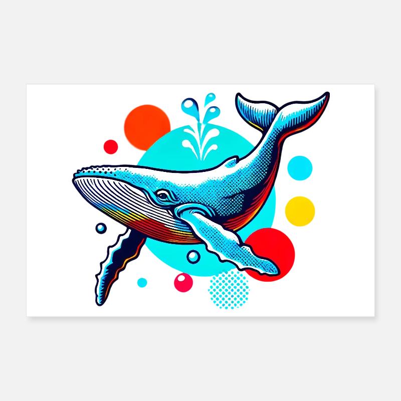 Baleine Poster 30 x 20 cm