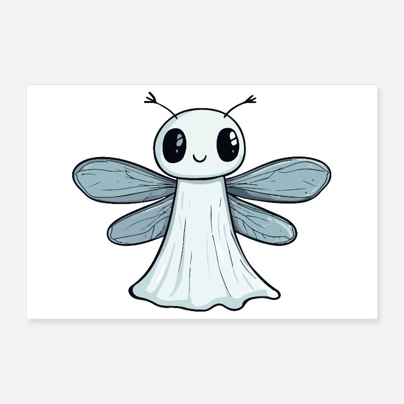 Libelle Halloween Geist Poster 30x20 cm