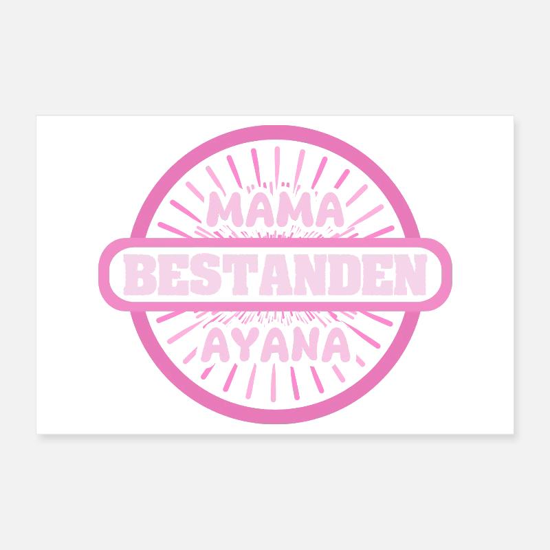 First name Ayana Poster 12" x 8" (30x20 cm)