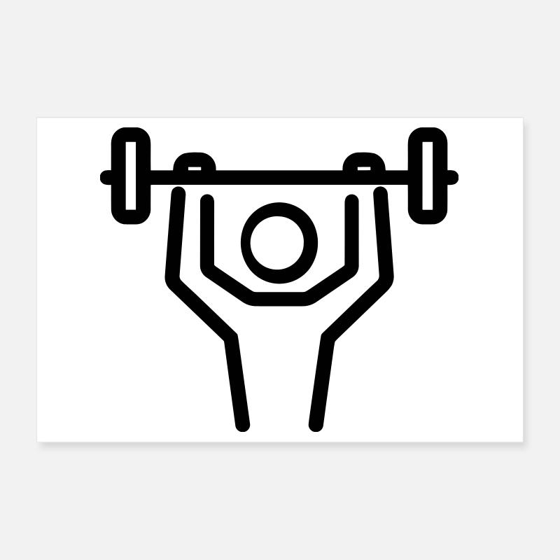 musculation Poster 30 x 20 cm