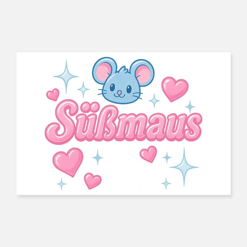 Süßmaus - y2K statement design Poster 30x20 cm