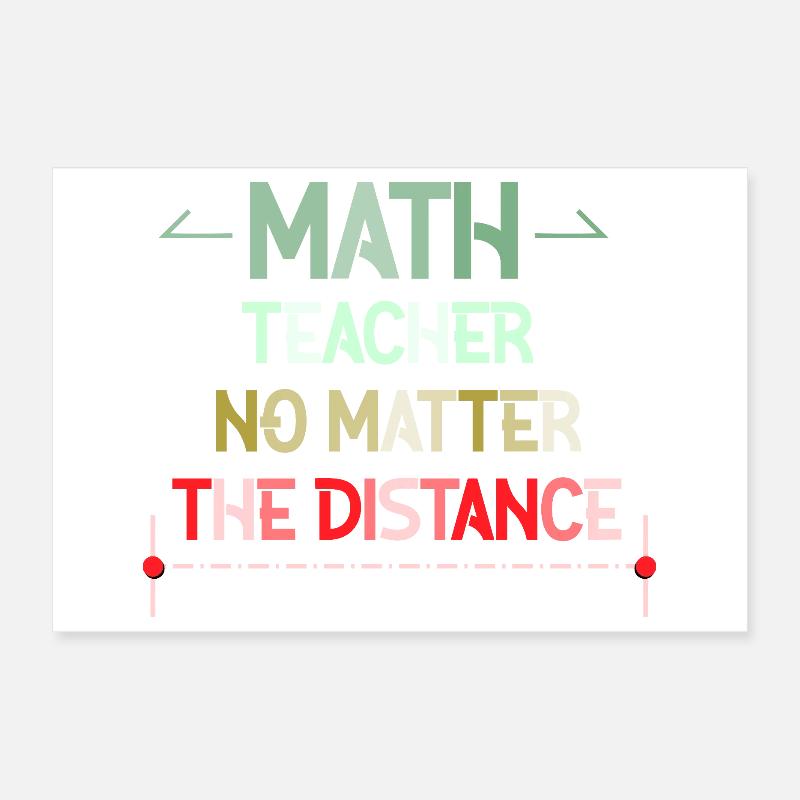 Math Nerd Students University Professor Mathematics Poster 12" x 8" (30x20 cm)