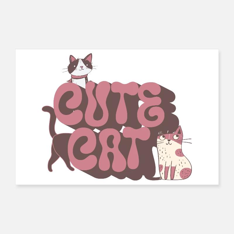 chat mignon Poster 30 x 20 cm