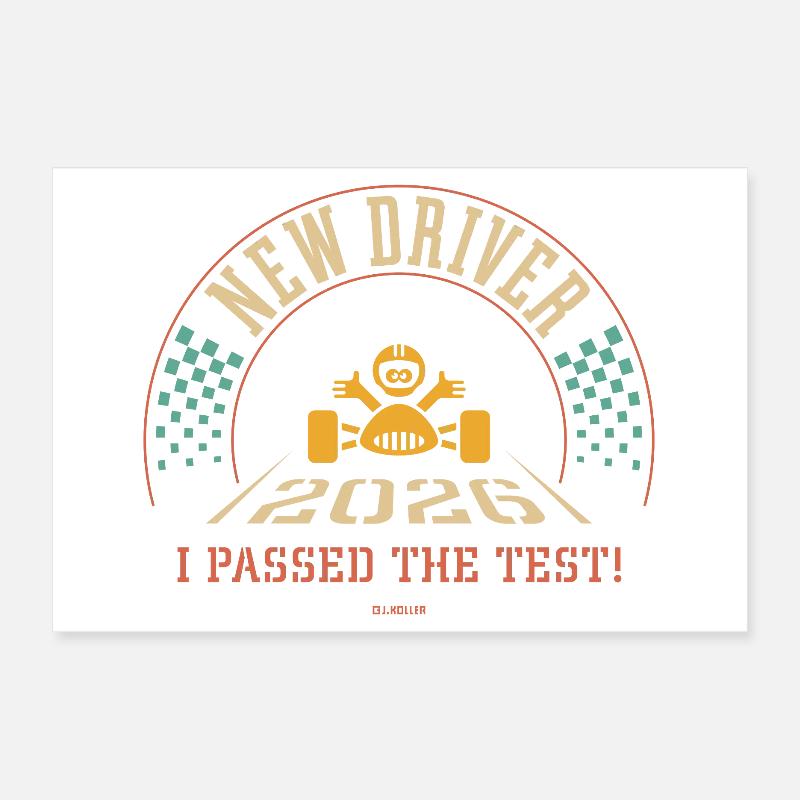 New Driver 2026 – I Passed The Test! (4C) Poster 12" x 8" (30x20 cm)
