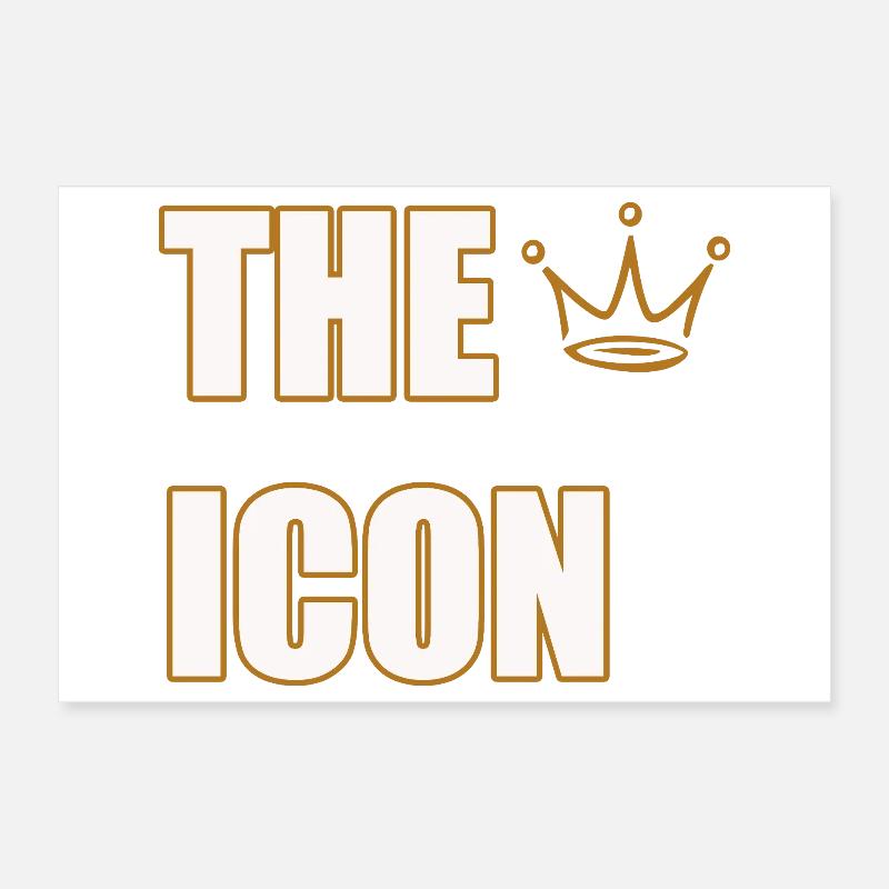 L’ICON – Déclaration Légendaire Audacieuse Poster 30 x 20 cm