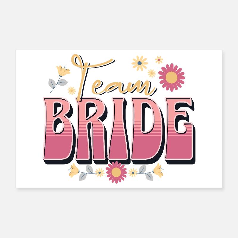 Équipe Bride Poster 30 x 20 cm