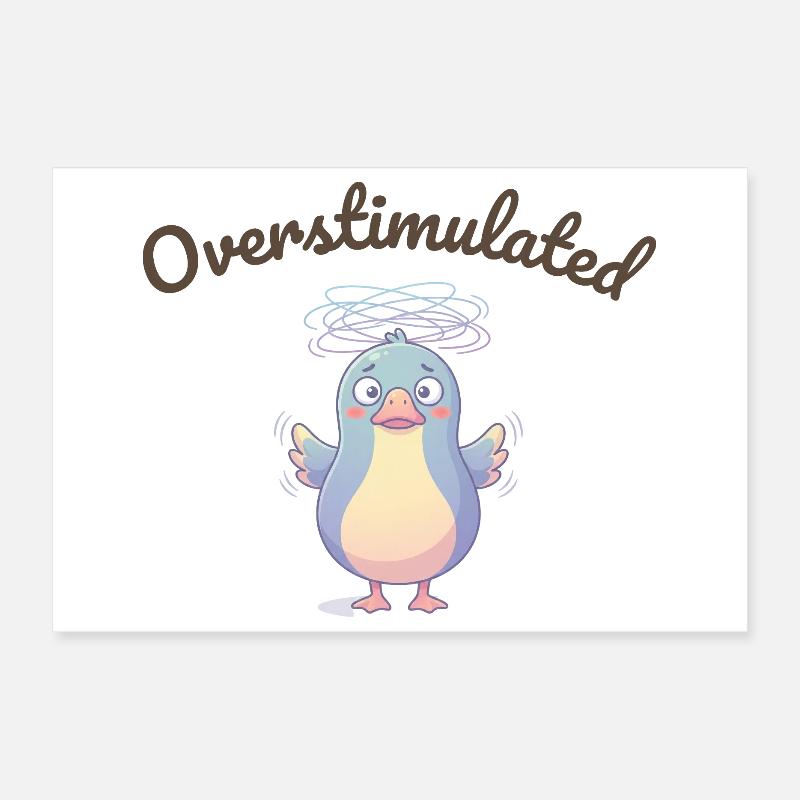 Confusion de Pengu Surstimulée Poster 30 x 20 cm