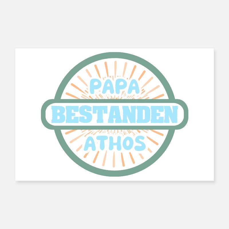 Athos als Name Poster 30x20 cm
