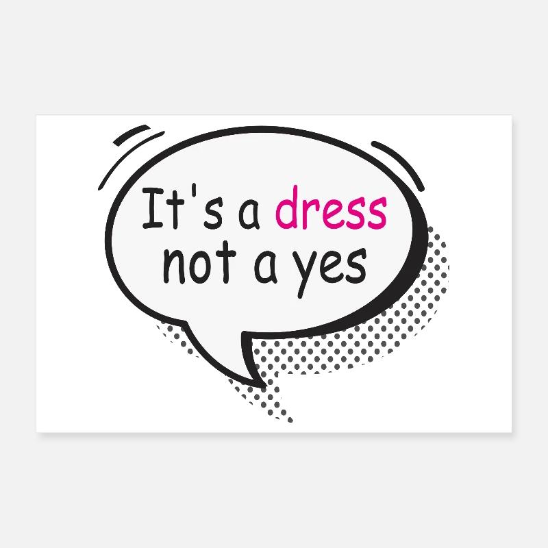 C’est une robe, pas une chemise statement Poster 30 x 20 cm