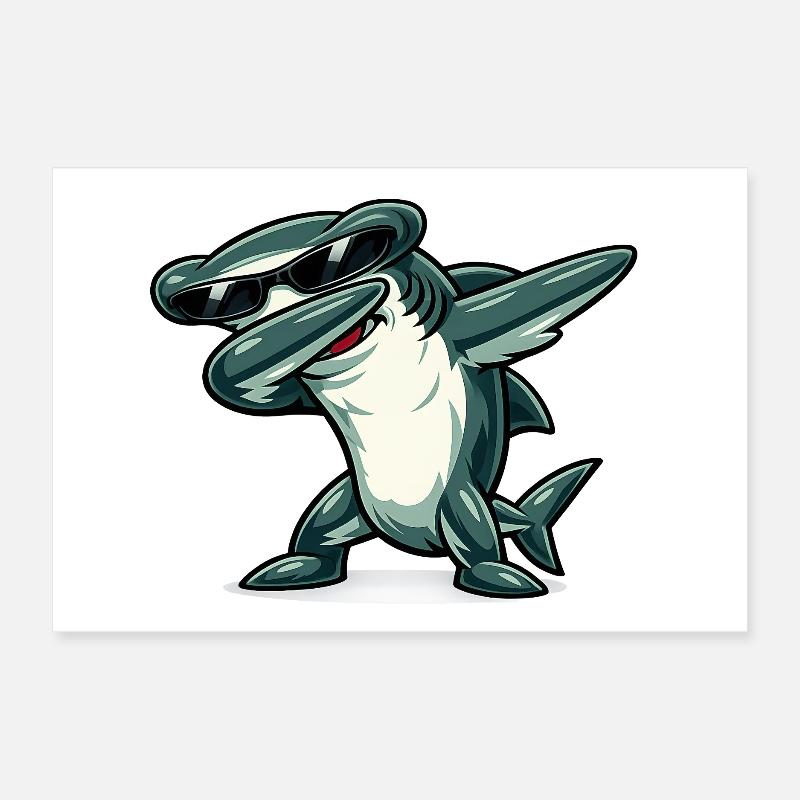 Requin-marteau à dabber Poster 30 x 20 cm
