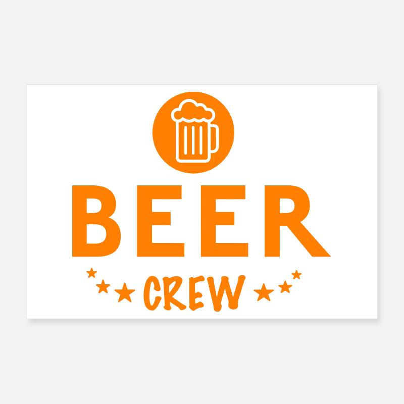 Beer Crew Poster 30x20 cm