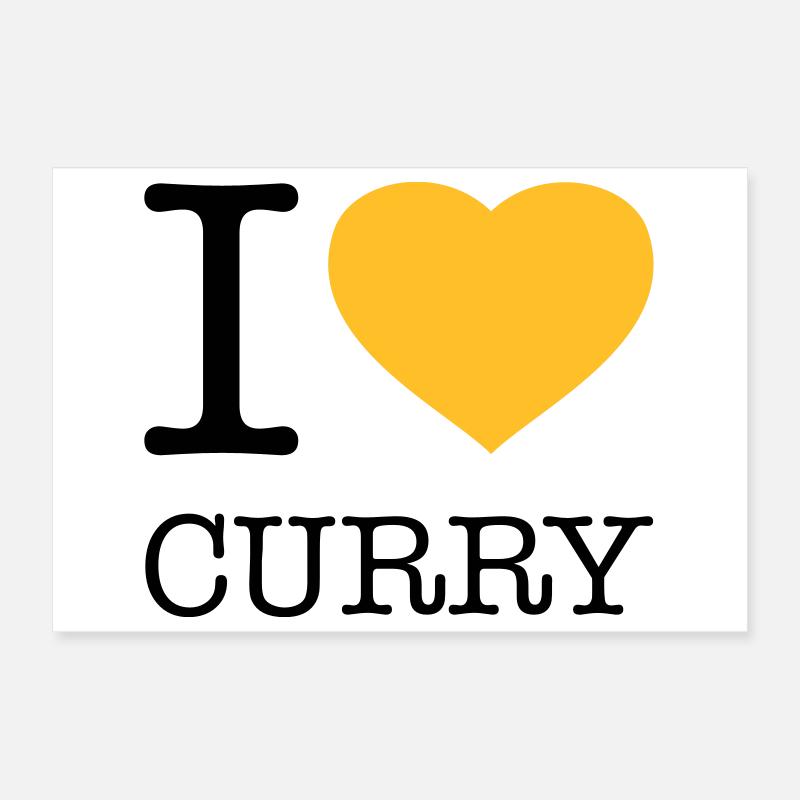 J’ADORE LE CURRY Poster 30 x 20 cm