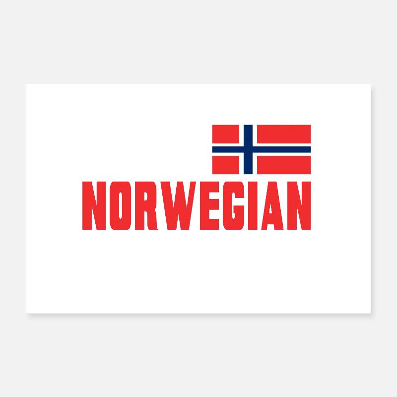 Keep Calm The Norwegian / Norwegen / Geschenk Poster 30x20 cm