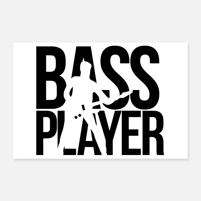 bassiste Poster 30 x 20 cm