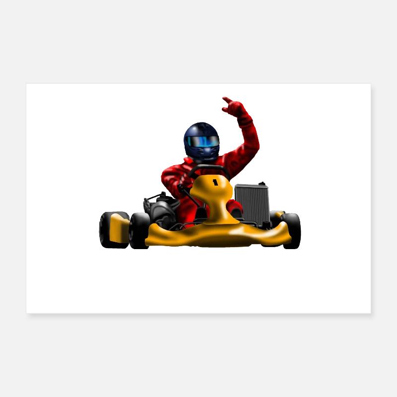 Karting Poster 30x20 cm