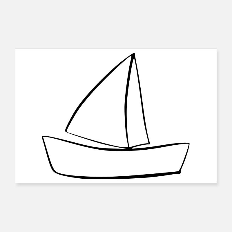 boat Poster 12" x 8" (30x20 cm)