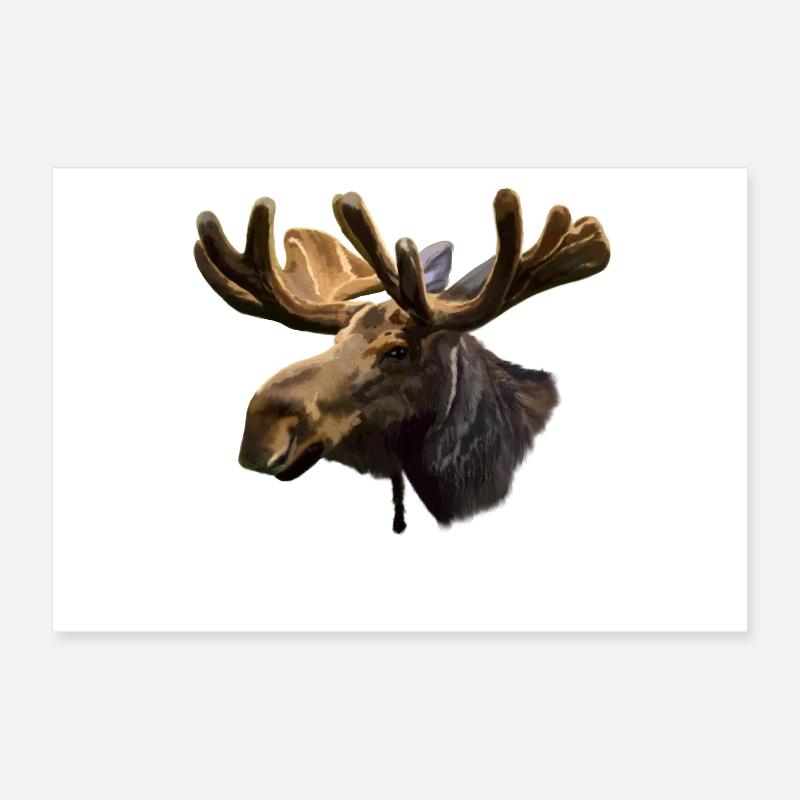 Elch Poster 30x20 cm