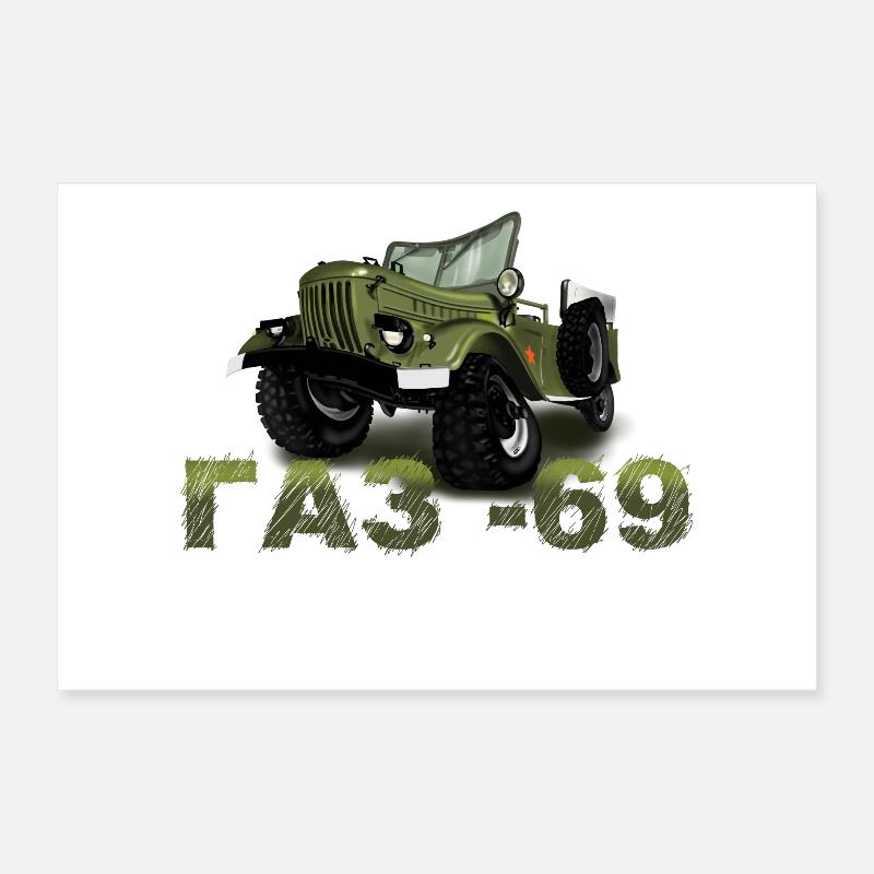 GAZ 69 Poster 30 x 20 cm