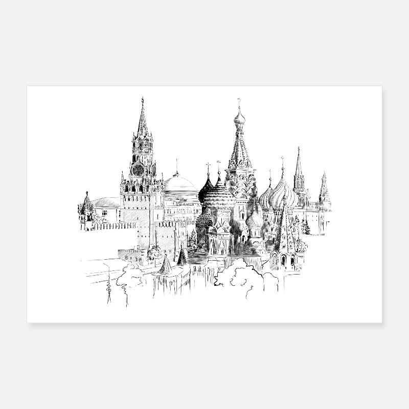 Moscou Poster 30 x 20 cm