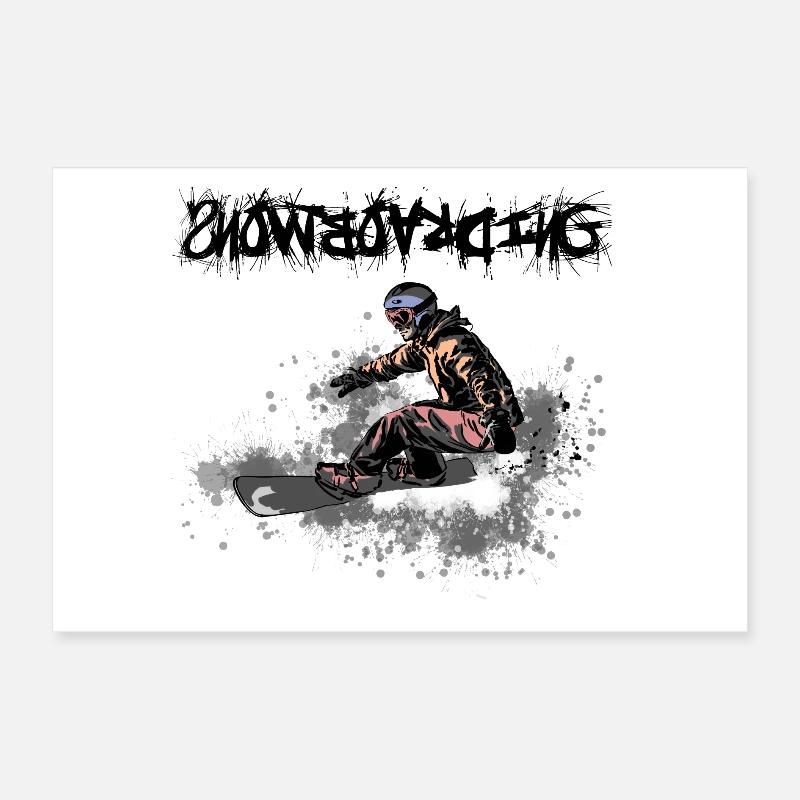 Snowboarding Poster 30x20 cm